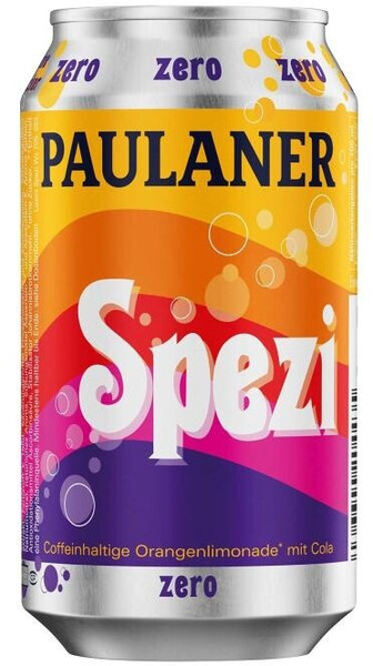 Paulaner Spezi ZERO 330ml Dose
