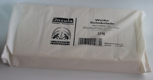 Iu Kuvertüre weiß 2,5kg
