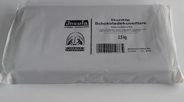 Iu Kuvertüre zartbitter 2,5kg