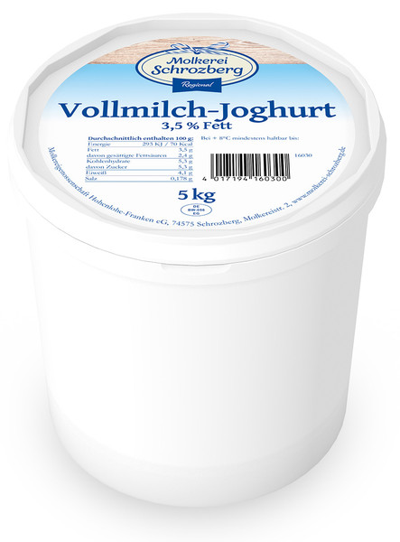 So Joghurt 3,5% 5kg gerührt BW