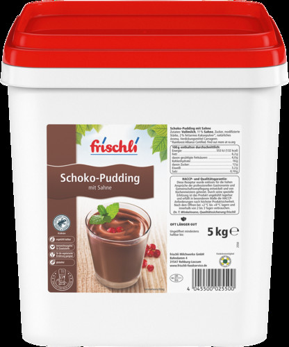 Fl Sahnepudding Schoko 5Kg