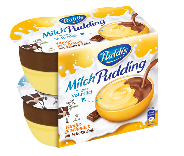 Ca Puddis Vanille+Schokosauce