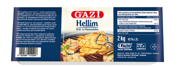 Ga Hellim 45% Grillkäse 2kg BW