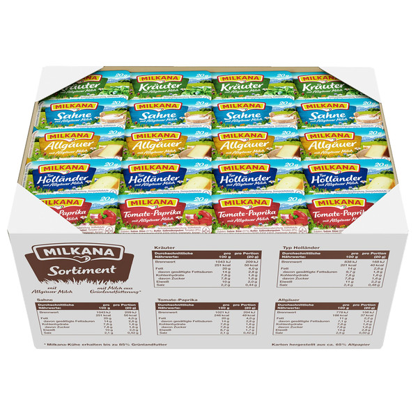 Milkana Schmelzkäse sort. 20g