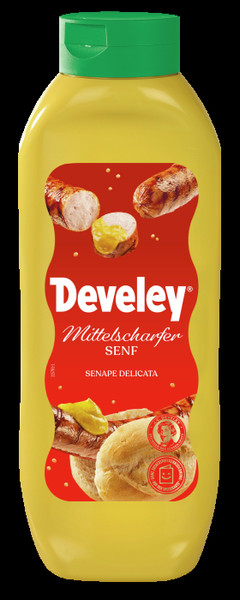 De Senf mittelscharf 875ml Fl.