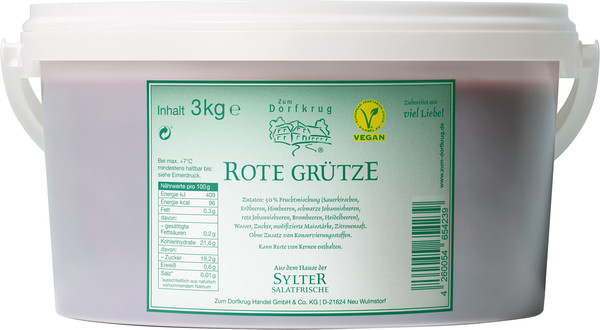 Df Rote Grütze 3kg vegan