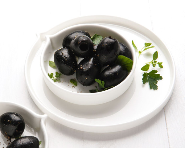 GM Schwarze Oliven in Kräutern