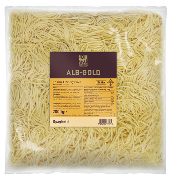 AG Spaghetti mit Ei gegart BW