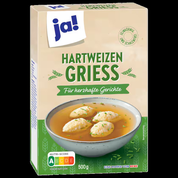 Ja! Hartweizen Grieß 500g