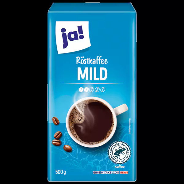 Ja! Kaffee mild 500g gemahlen
