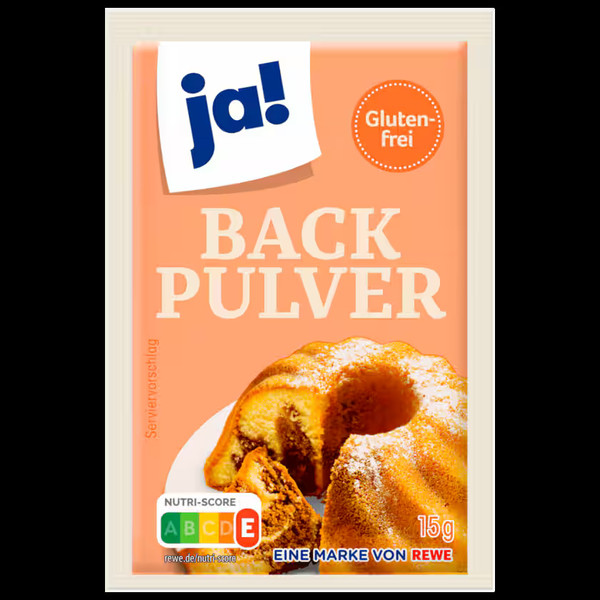 Ja! Backpulver 6x15g