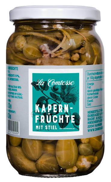 Dk Kapernfrüchte m. Stiel 370g